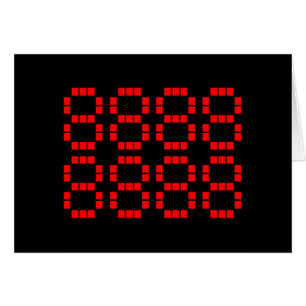 Cartão 八 八 八 八 八 八 八 888888888 Placa de Números Sortudo