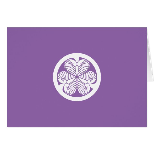 CARTÃO 徳 川 葵(五 綱 代 吉)23蕊 (Frente Horizontal)