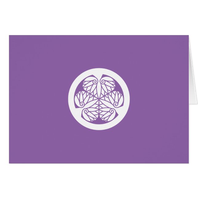 CARTÃO 徳 川 葵(13 蕊)江 戸 (Frente Horizontal)