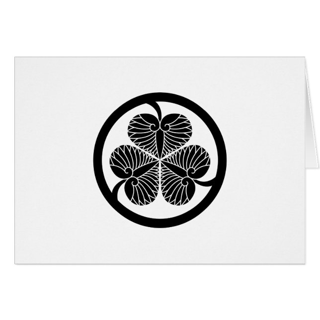 CARTÃO 徳 川 葵(4代 家 綱23蕊)4 (Frente Horizontal)