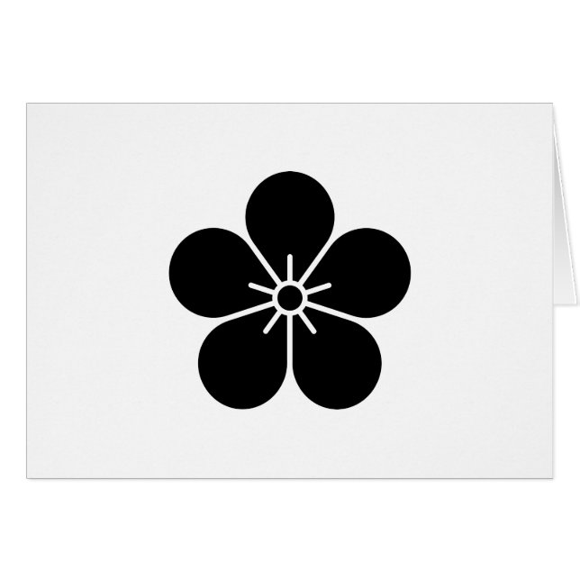 CARTÃO 梅 花 (Frente Horizontal)