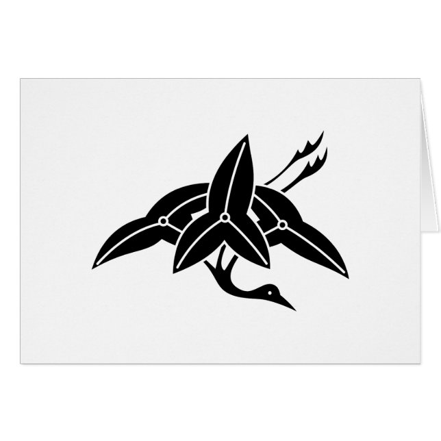 CARTÃO 瀉 沢 鶴 (Frente Horizontal)