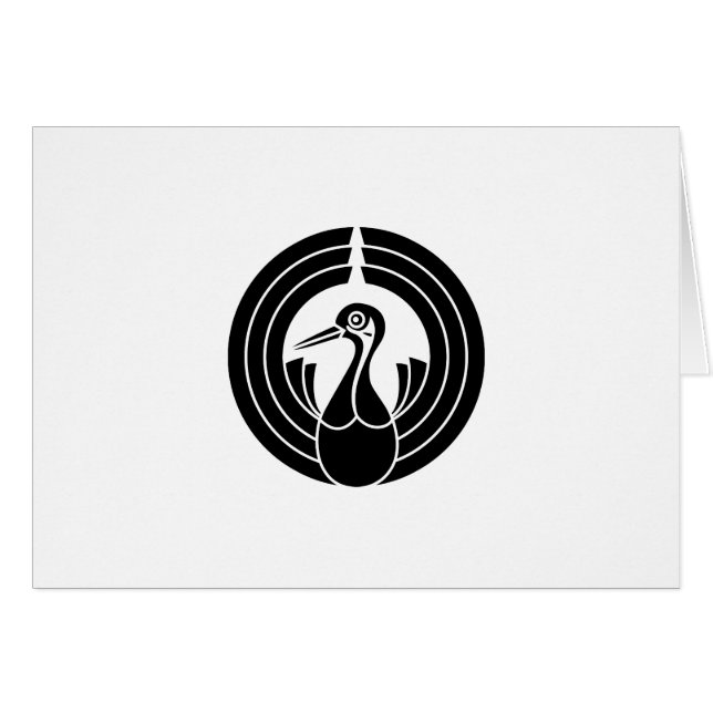 CARTÃO 熨 斗 鶴 の 丸 (Frente Horizontal)