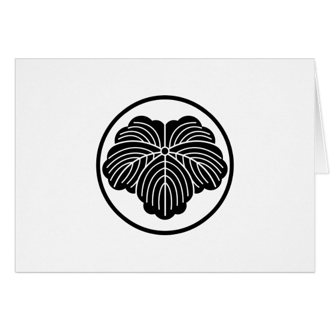 CARTÃO 糸 輪 に 蔦 (Frente Horizontal)