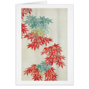 Cartão 紅葉, árvore de bordo japonês do 其一, Kiits