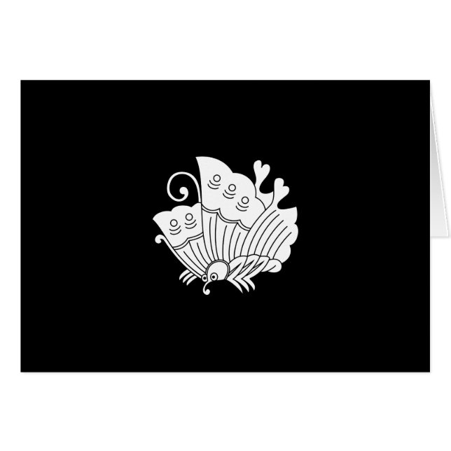 CARTÃO 羽 揚 蝶 (Frente Horizontal)