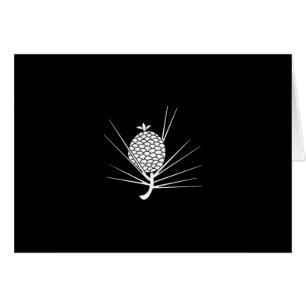 CARTÃO 葉 付 松 毬