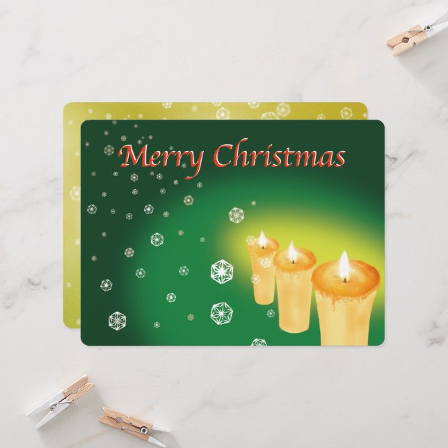 CARTÃO 雪を麻の葉文様で描いたクリスマスカード (Frente/Verso In Situ)