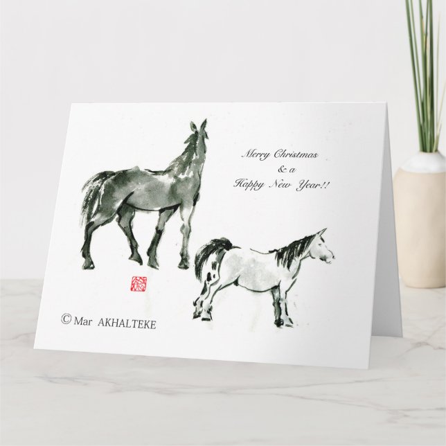 CARTÃO 馬日本の馬武芸馬術角 (Frente)