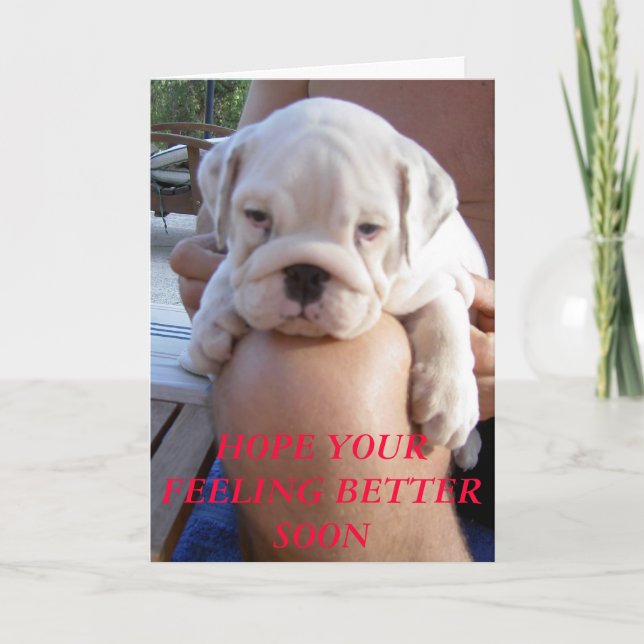 CARTÃO 015, ESPERO QUE SE SENTE MELHOR EM BREVE (Frente)