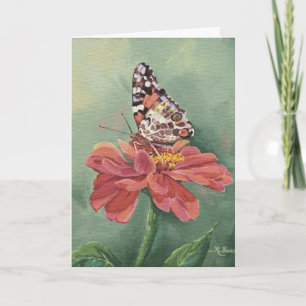 Cartão 0461 Painted Lady Butterfly Mother's Day Card