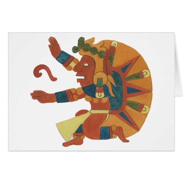 Cartão 04.Tonatiuh - Mayan / aztec Creator God (Frente Horizontal)