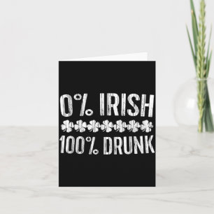 Cartão 0 Irlandês 100 Camisa Irlandeses Homens Mulheres D