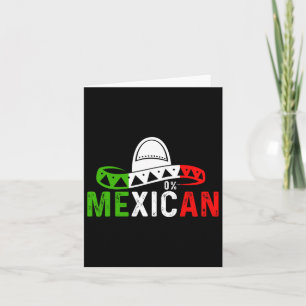 Cartão 0% Mexicano Cinco De Mayo Festa Sombrero Engraçado