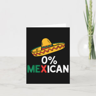Cartão 0% Mexicano Cinco Engraçados De Mayo Fiesta Sombre