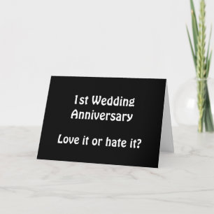 Cartão 1º Aniversário de Casamento