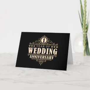 Cartão 1º Aniversário de Casamento