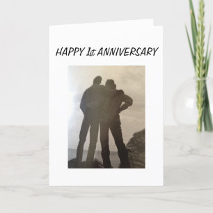 CARTÃO 1º ANIVERSÁRIO DE CASAMENTO-JUNTOS PARA SEMPRE