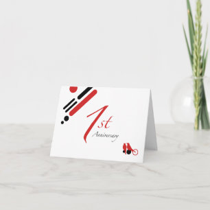 Cartão 1º Aniversário (pássaros mod)