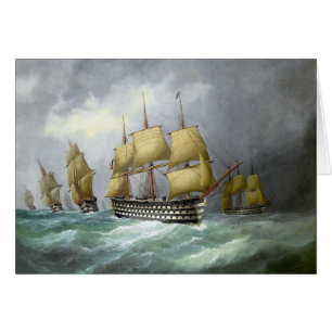 Cartão 1º couraçados a vapor 1884