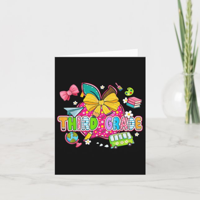 Cartão 1º Dia Da Faculdade, 3º Ano De Volta (Frente)