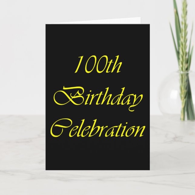 Cartão 100º aniversário (Frente)