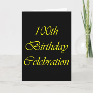 Cartão 100º aniversário