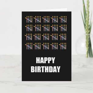 Cartão 100º aniversário com velas