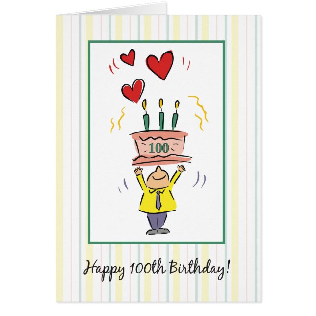 Cartão 100º Aniversário do Coração (Frente)