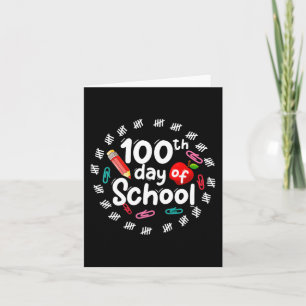Cartão 100º Dia Da Escola Para Professores Crianças 100 D