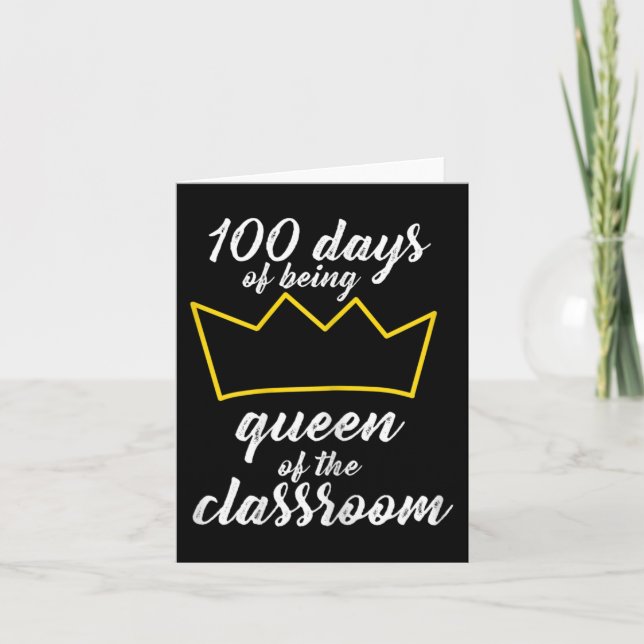 Cartão 100º Dia de Design escolar para Professores e Estu (Frente)