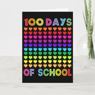 Cartão 100º Dia De Escola E Ainda Amo 100 Arco-Íris