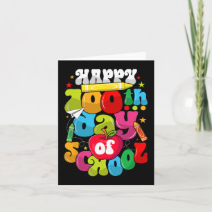 Cartão 100º Dia de Professores Estudantes Feliz 100 Dia