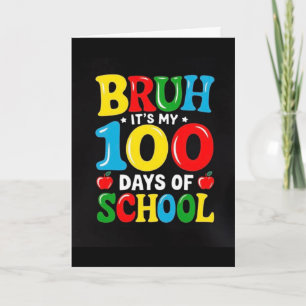 Cartão 100º dia personalizado da escola