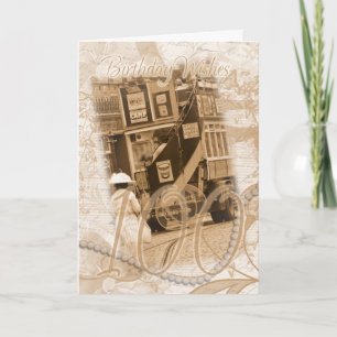 Cartão 100.º aniversário - Vintage, Nostalgia, Retro Birt