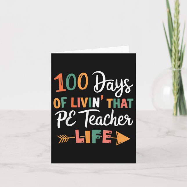Cartão 100.º Dia da Educação Física De Professores De Pe (Frente)