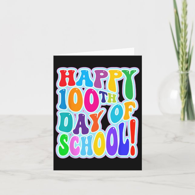 Cartão 100.º Dia Da Escola 100 Dias Da Escola 2 (Frente)