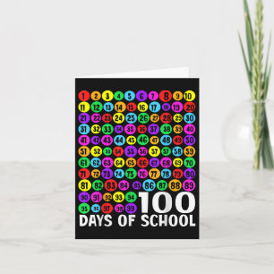 Cartão 100.º Dia de Crianças Escolares 100 Dias Aprendend
