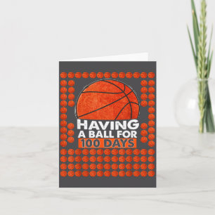 Cartão 100 Dias De Basquete Escolar 100º Dia Para _1