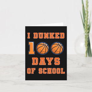 Cartão 100 Dias De Basquete Escolar 100 Dia De