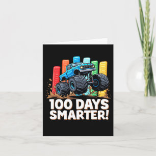 Cartão 100 Dias De Caminhão Monstro Mais Inteligente 100