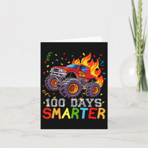 Cartão 100 Dias De Caminhão Monstro Mais Inteligente 100