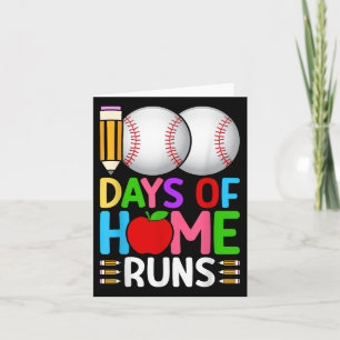 Cartão 100 Dias De Casa Executa Baseball 100º Dia De