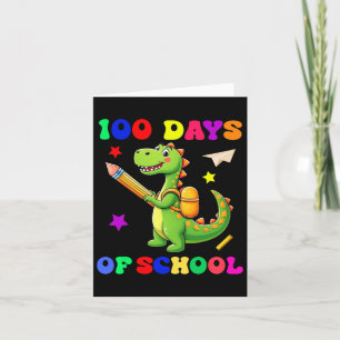 Cartão 100 Dias De Desenho De Diversão Do Jardim De Infân