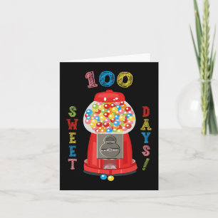 Cartão 100 dias de Design escolar 100 dias de Gumba escol