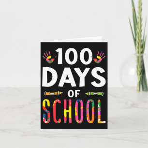 Cartão 100 Dias De Doces Da Escola