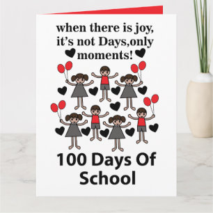 Cartão 100 Dias De Escola