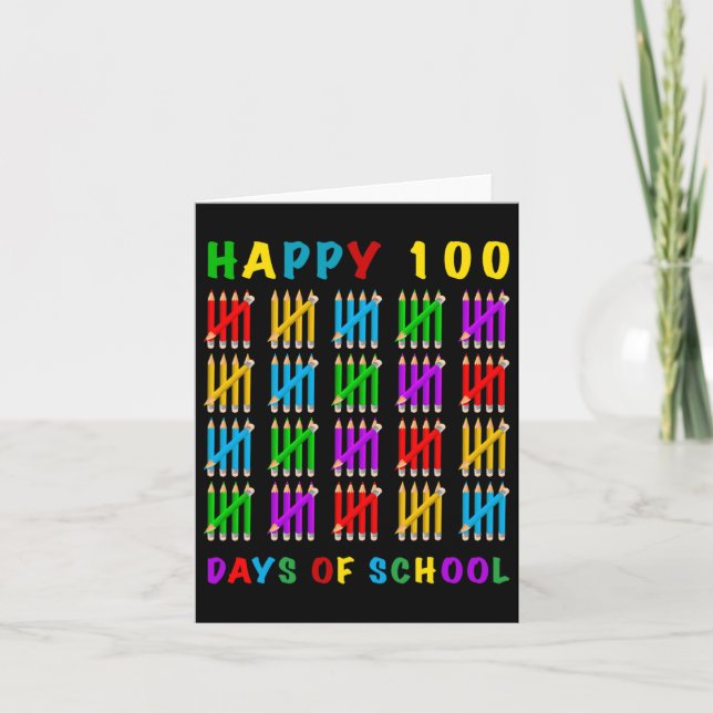 Cartão 100 Dias De Escola (Frente)