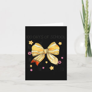 Cartão 100 Dias De Escola, Arco Coquette Kindergarten Tea