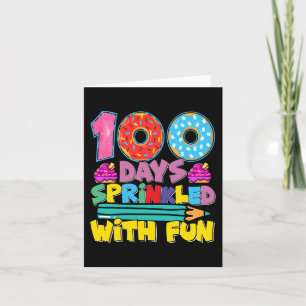 Cartão 100 Dias De Escola Espelhados Com Cupcake Bonito D